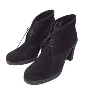 La Canadienne Waterproof Ankle Boots Black Suede